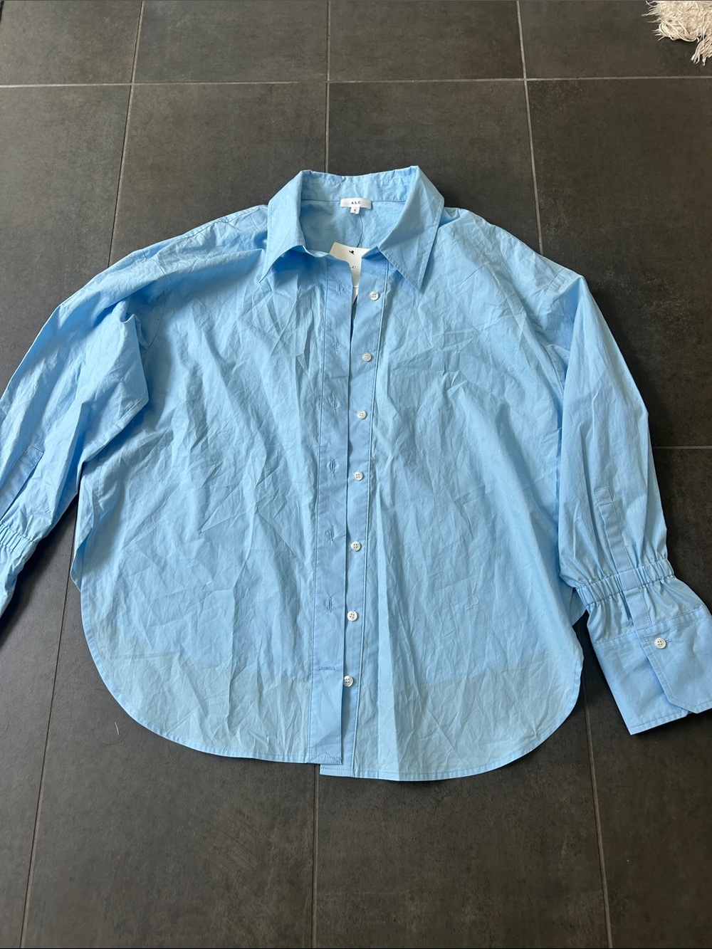 A.L.C. Light Blue Men's Button-Up Dress Shirt